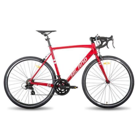 Hiland Vélo de route 28",14 vitesses,cadre en aluminium700c,Cyclisme sur route,pour hommes et femmes,Rose