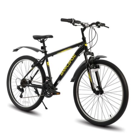 Hiland VTT 29 pouces, 21 vitesses double V-freins VTB, VTT pour adultes hommes femmes Noir