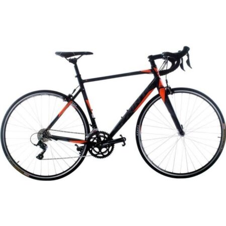 MONZA ELITE 28"x570, Vitesses 2X9 SORA, Cadre Noir MATT, Gris-Neon ORANGE