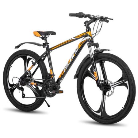 Vélo GTT HILAND BIKES VTT 26" Aluminium SHIMANO 21 Vitesses Freins à disques Suspension avant,orange
