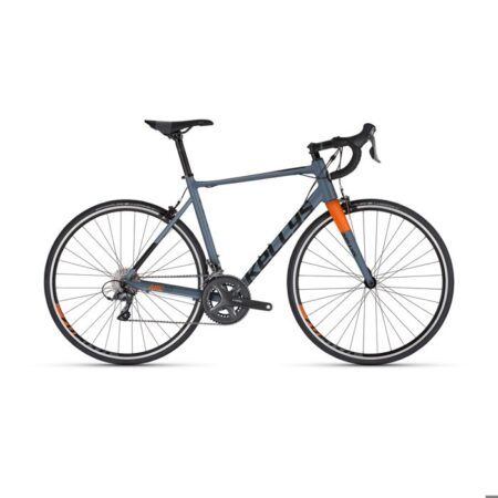 Vélo de route Kellys Arc 10 - Gris - Taille L - Cadre en alliage d'aluminium - Fourche en carbone - 16 vitesses