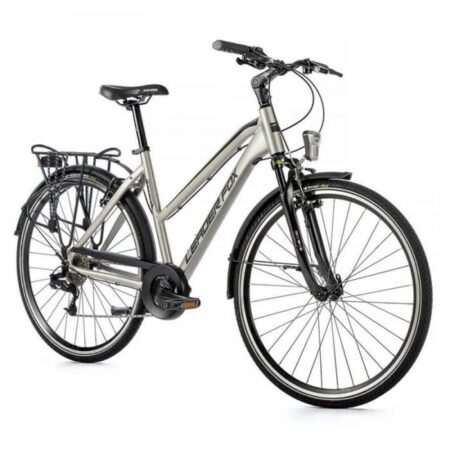 Vélo de ville - LEADER FOX - Ferrara 2023 - Femme - Argent - 8 vitesses - Cadre 20 pouces