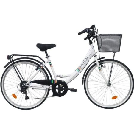 Vélo VTC City Femme - Vélo 26'' - 6 Vitesses - Shimano TY21 - Accessoires City inclus