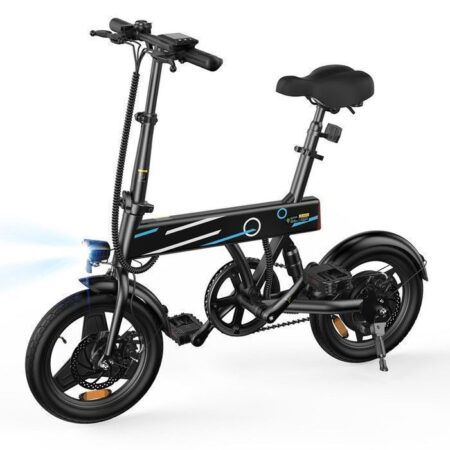 Vélo Electrique Pliable EB1 - 14" - Moteur 250W - 3 Vitesse MAX 25km/h - Batterie 36V 7.8Ah - Autonomie 30-40km (Mode ASSIST) -