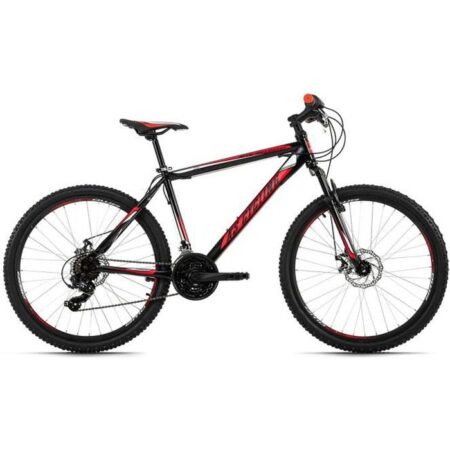 VTT semi-rigide 26" Sharp noir-rouge KS Cycling - 21 vitesses - Taille de cadre 46 cm