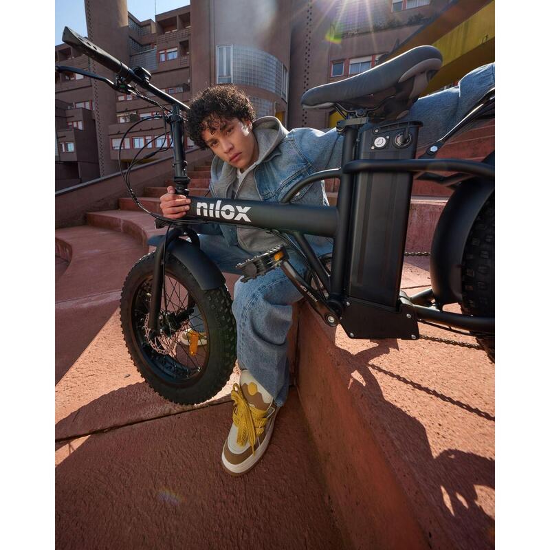 Vélo Électrique Nilox X5 PRO 20X4P Noir – Image 6