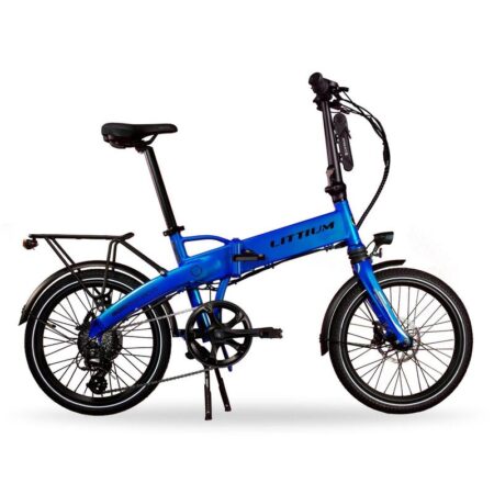 Vélo électrique pliant LITTIUM IBIZA RAINBOW Bleue 10,4 AH