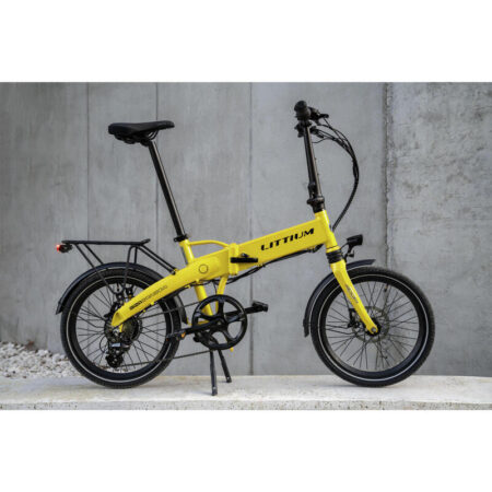 Vélo électrique pliant LITTIUM IBIZA RAINBOW Jaune 14 AH