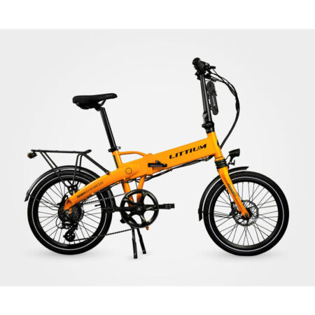 Vélo électrique pliant LITTIUM IBIZA RAINBOW Orange 10,4 AH