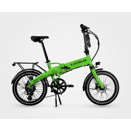 Vélo électrique pliant LITTIUM IBIZA RAINBOW Verte 14 AH