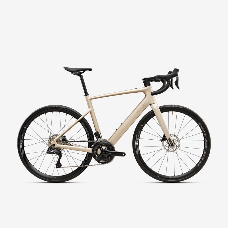 Vélo route carbone électrique - e-edr cf mahle x20 shimano 105 di2 beige