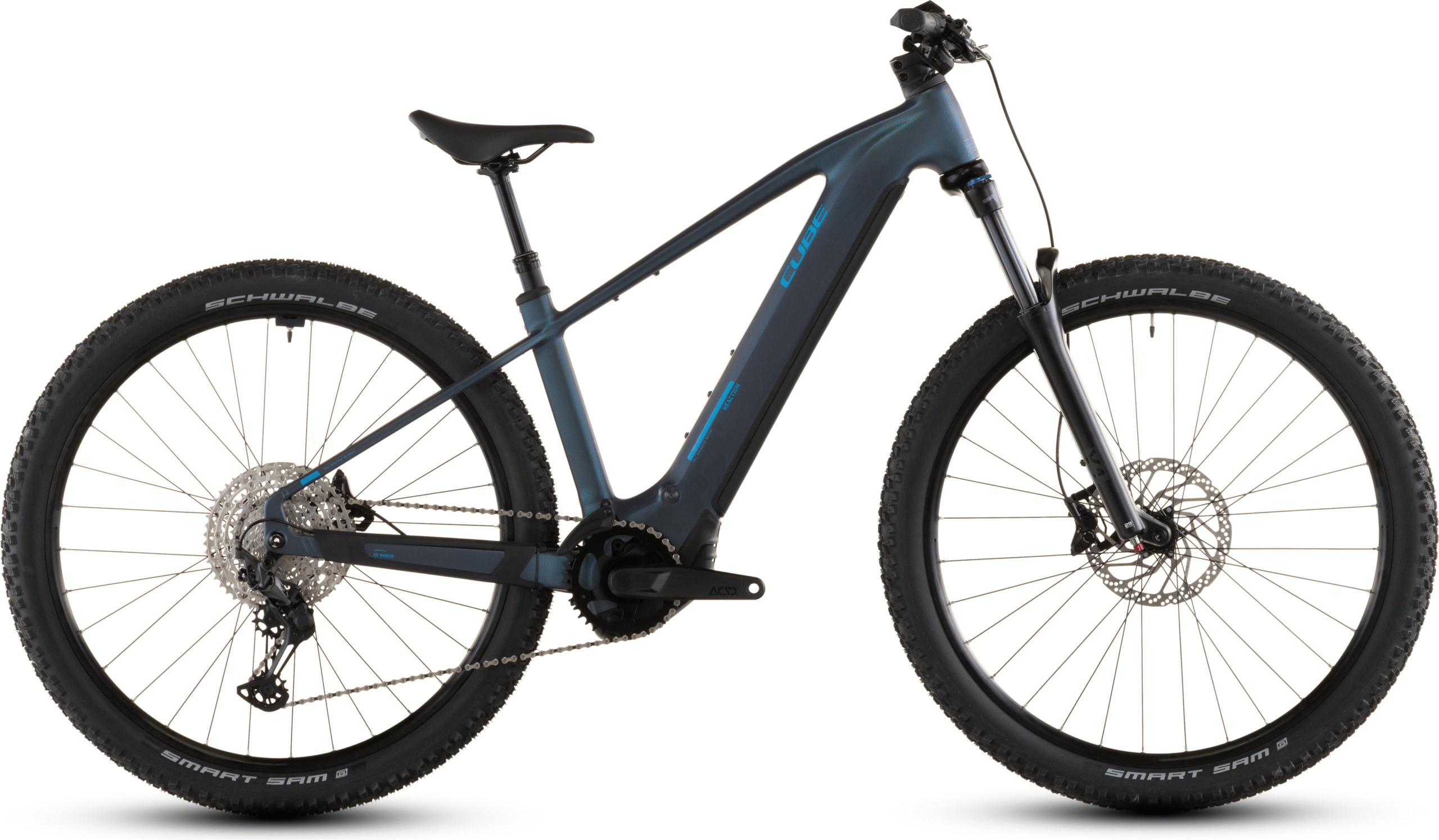 Cube Reaction Hybrid Pro 800 (2026) | VTT électrique semi-rigide 27,5/29 pouces | nebular´n´dazzle