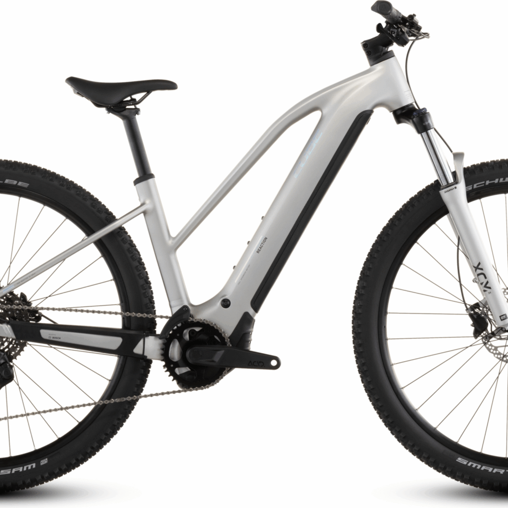 Cube Reaction Hybrid ONE 800 Trapèze (2026) | VTT électrique semi-rigide 27,5/29 pouces | sleekgrey´n´prism