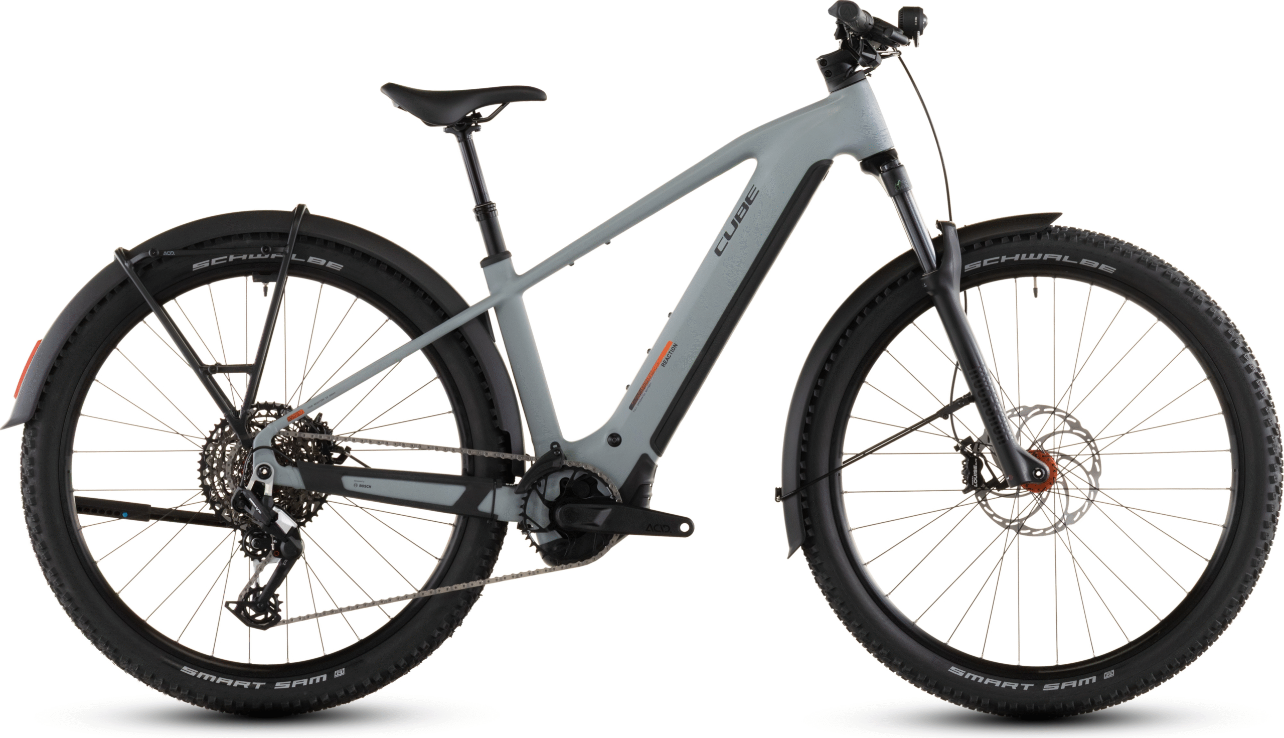 Cube Reaction Hybrid Race 800 FE (2026) | VTT électrique semi-rigide 27,5/29 pouces | vulcan´n´orange