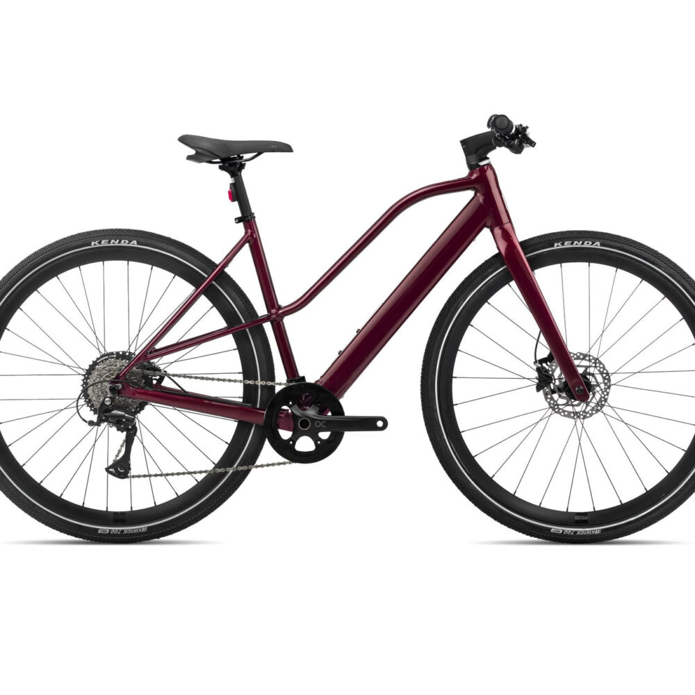 Orbea VIBE MID H30 | Vélo électrique urbain | Rouge Bourgogne Métallique
