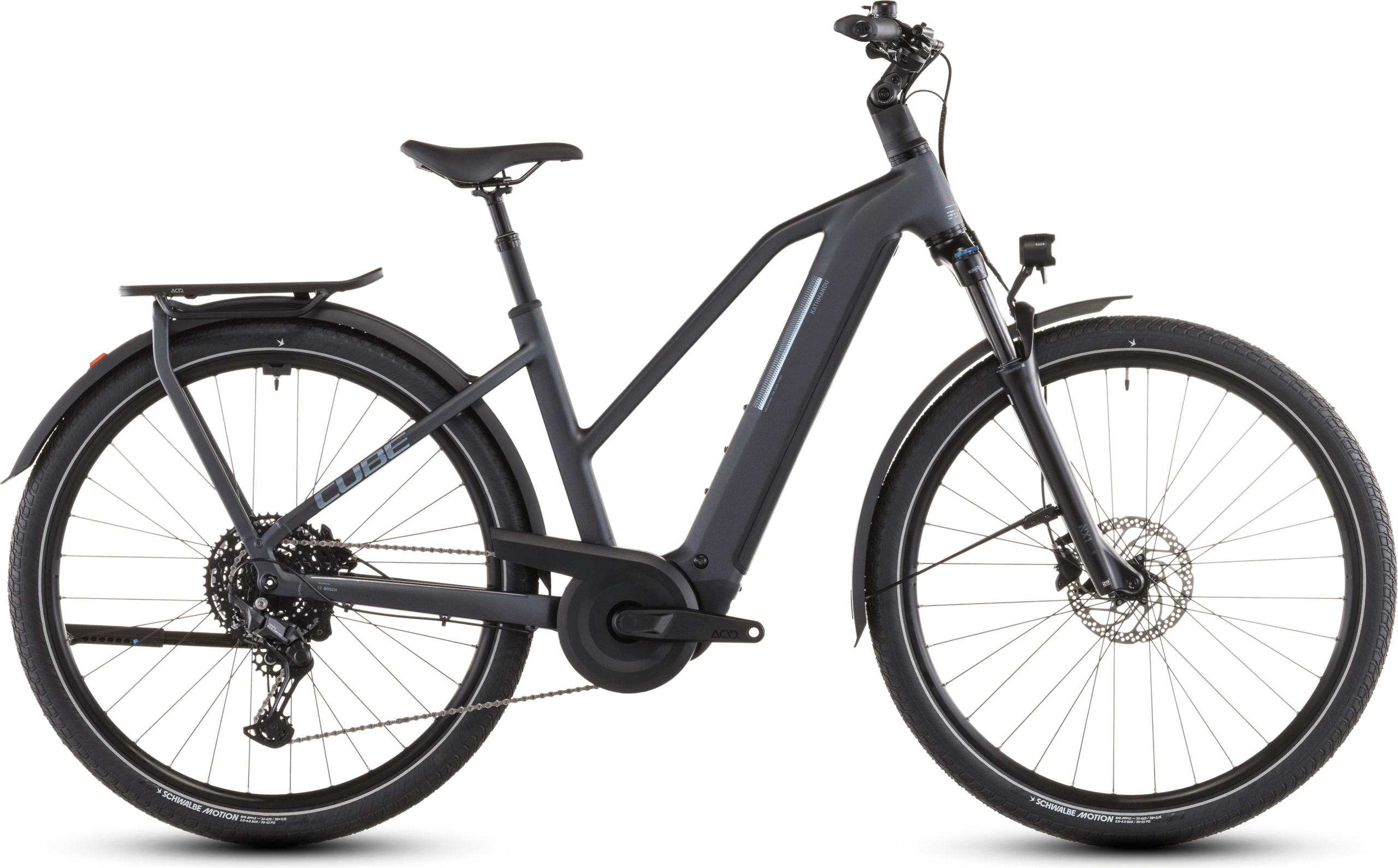 Cube Kathmandu Hybrid ONE 800 Trapèze (2026) | VTT électrique trekking | metallicgrey´n´grey