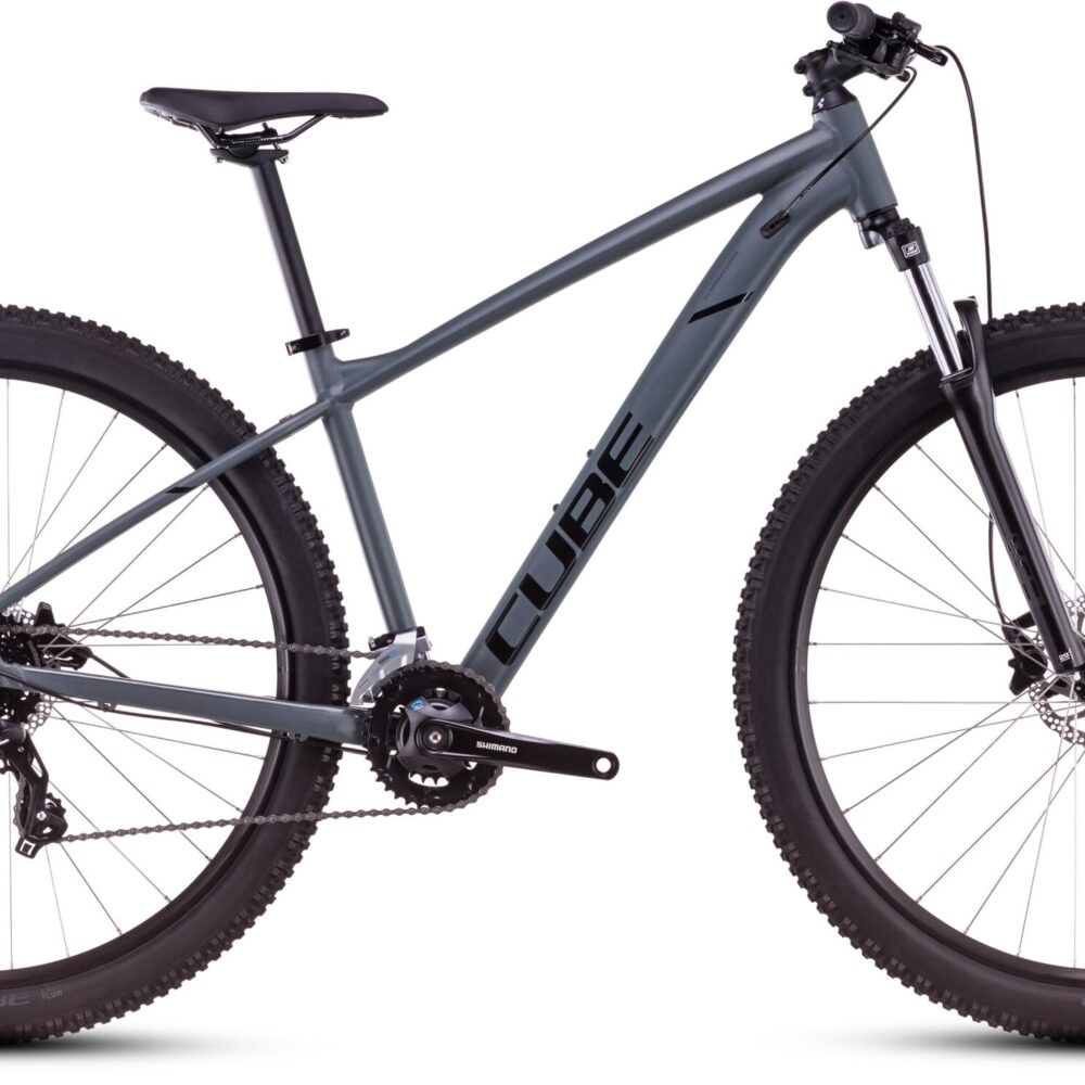 Cube Aim ONE (2025) | VTT semi-rigide 27,5/29 pouces | foggyblack´n´black