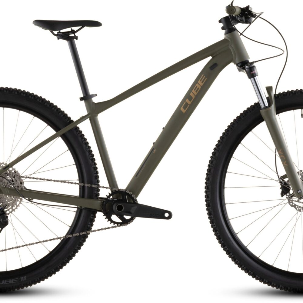 Cube Aim SLX (2026) | VTT semi-rigide 27,5/29 pouces | dustyolive´n´gold