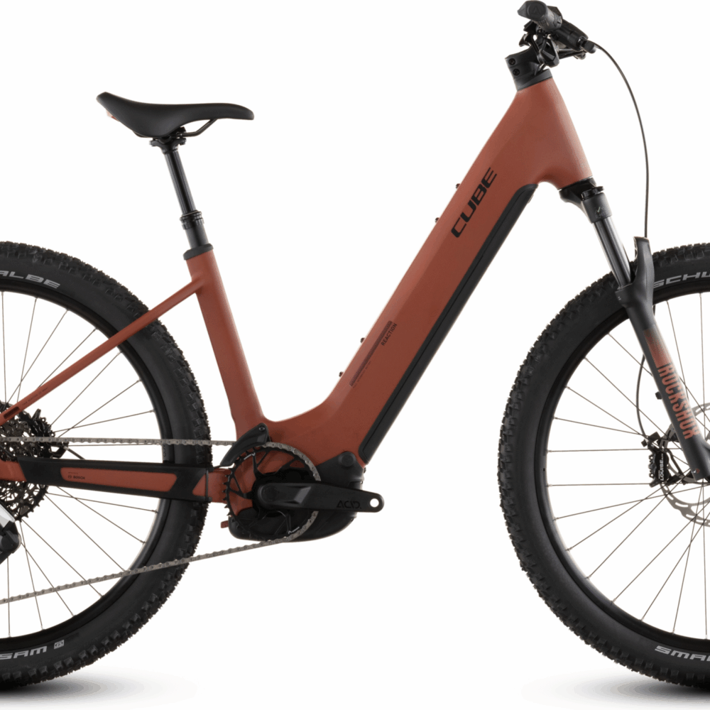 Cube Reaction Hybrid Race 800 Easy Entry (2026) | VTT électrique semi-rigide 27,5 pouces | amber´n´black