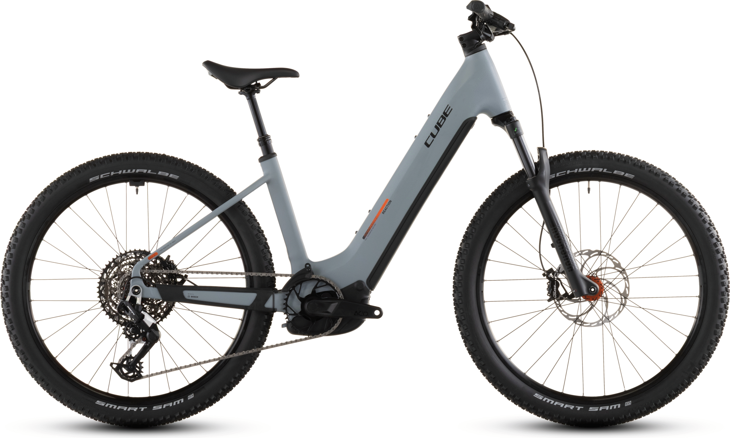 Cube Reaction Hybrid Race 800 Easy Entry (2026) | VTT électrique semi-rigide 27,5 pouces | vulcan´n´orange