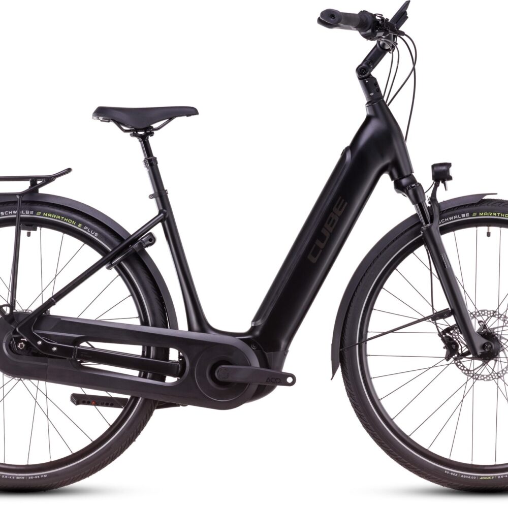 Cube Supreme Hybrid Comfort SLX 625 Easy Entry (2025) | Vélos électriques urbains | black´n´metal