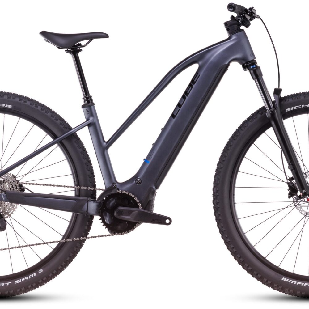 Cube Reaction Hybrid Pro 800 Trapèze (2025) | VTT électrique semi-rigide 27,5/29 pouces | metallicgrey´n´black