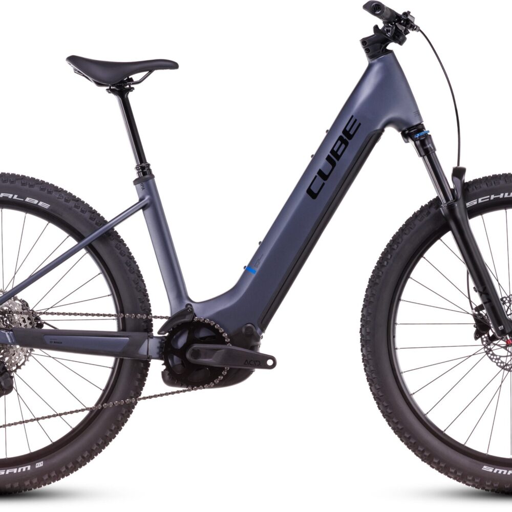 Cube Reaction Hybrid Pro 800 Easy Entry (2025) | VTT électrique semi-rigide 27,5 pouces | metallicgrey´n´black