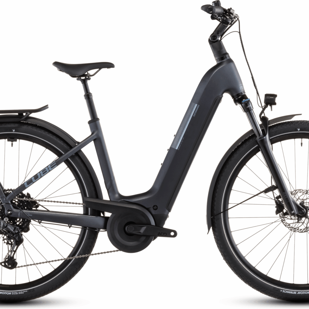Cube Kathmandu Hybrid ONE 800 Easy Entry (2026) | VTT à assistance électrique trekking | metallicgrey´n´grey