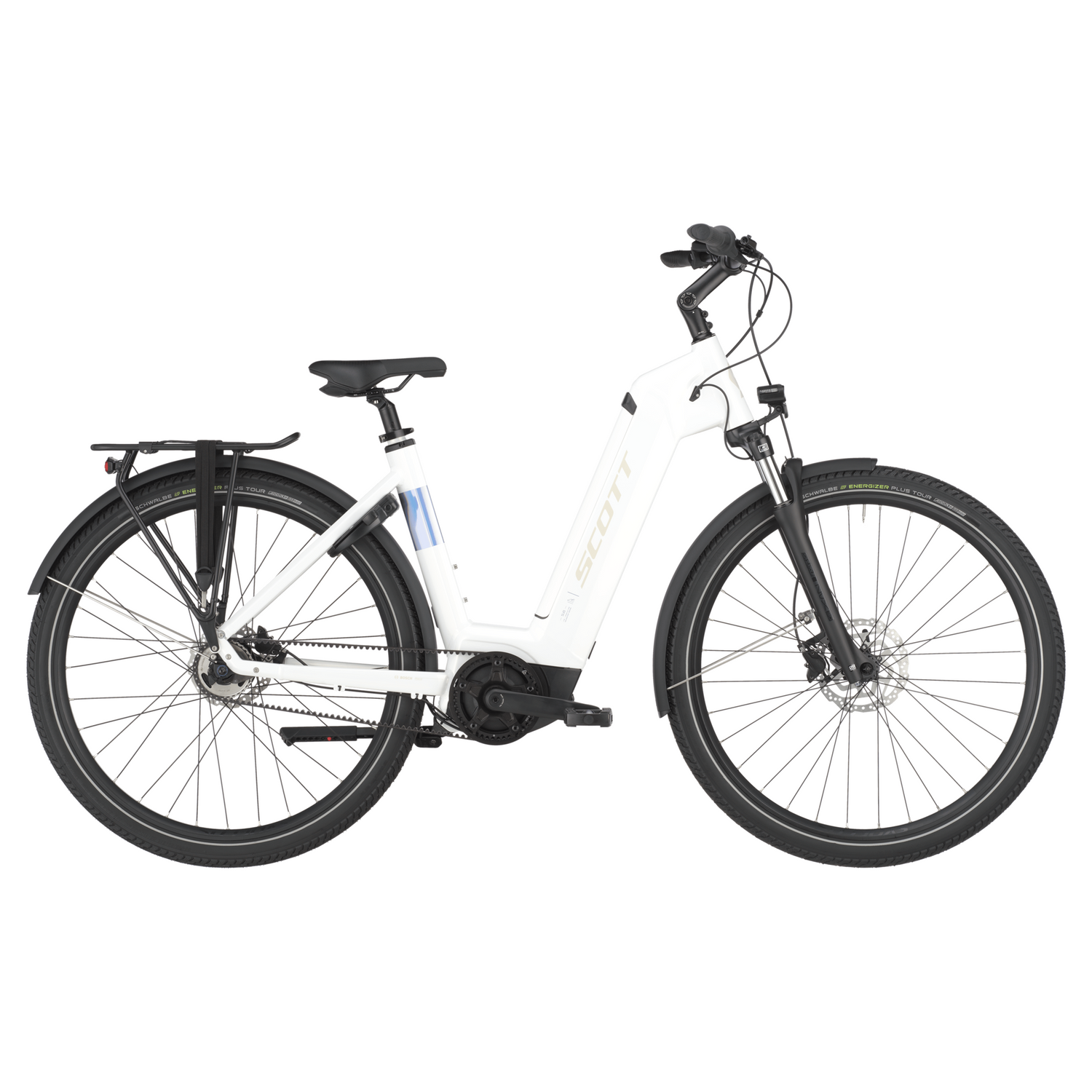 Scott Sub 40 Belt Wave (2025) | Vélo électrique urbain | blanc bianco