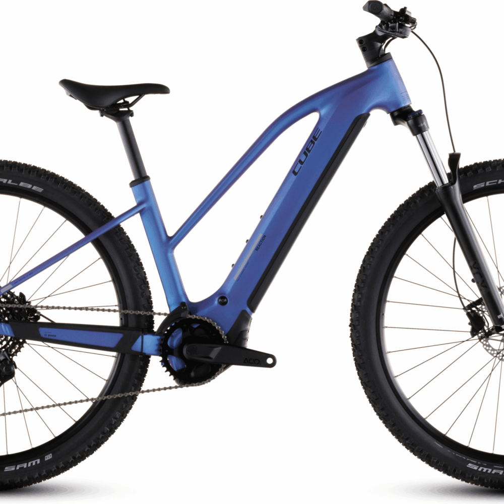 Cube Reaction Hybrid ONE 800 Trapèze (2026) | VTT électrique semi-rigide 27,5/29 pouces | blueiris´n´reflect