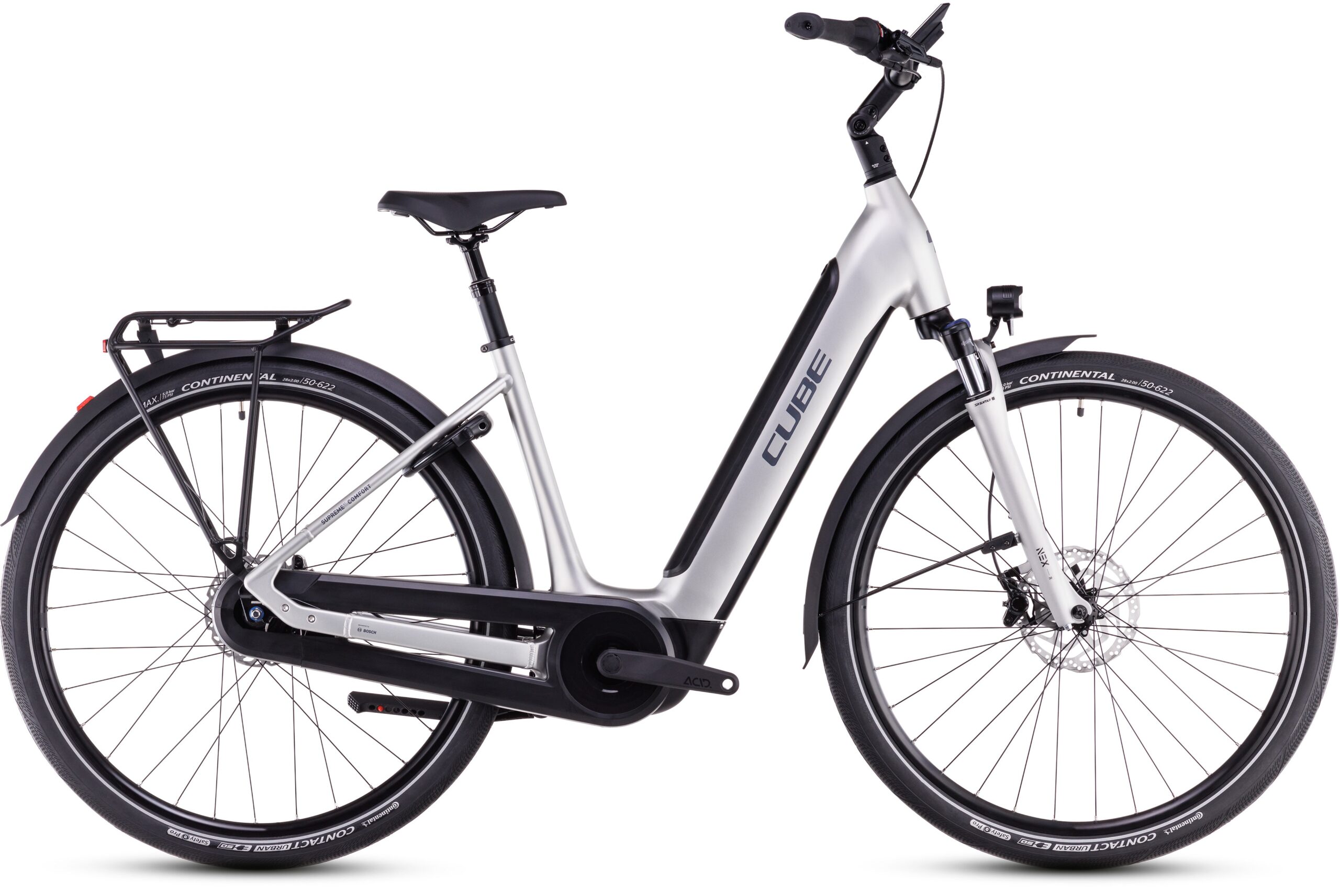 Cube Supreme RT Hybrid Comfort EXC 625 Easy Entry (2025) | Vélo électrique urbain | sleekgrey´n´lunar