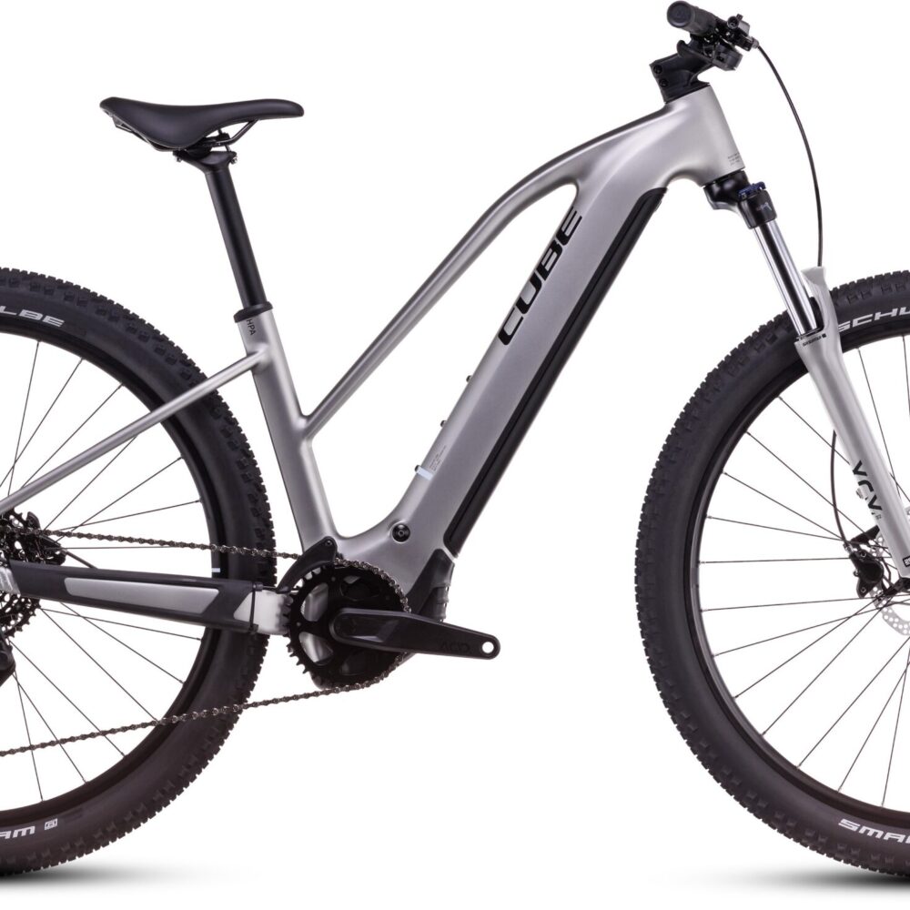 Cube Reaction Hybrid ONE 800 Trapèze (2025) | VTT électrique semi-rigide 27,5/29 pouces | silver´n´black