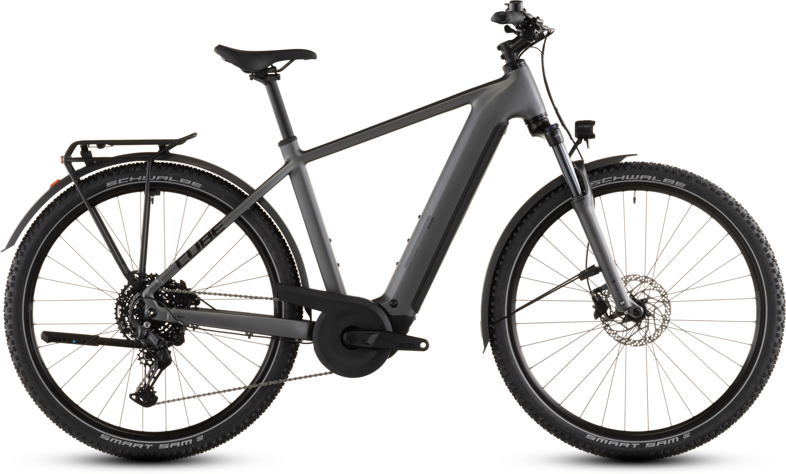 Cube Nuride Hybrid Performance 600 (2026) | Vélo électrique trekking | slabgrey´n´black