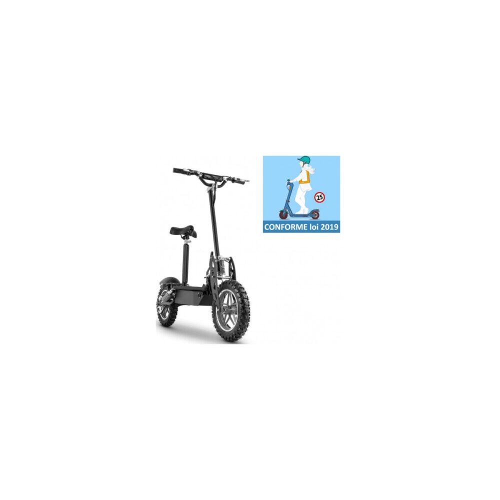 Trottinette Electrique Cross avec siège tout terrain 1000 watts lithium
