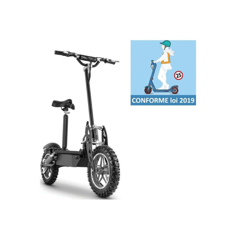 Trottinette Electrique Cross avec siège tout terrain 1000 watts