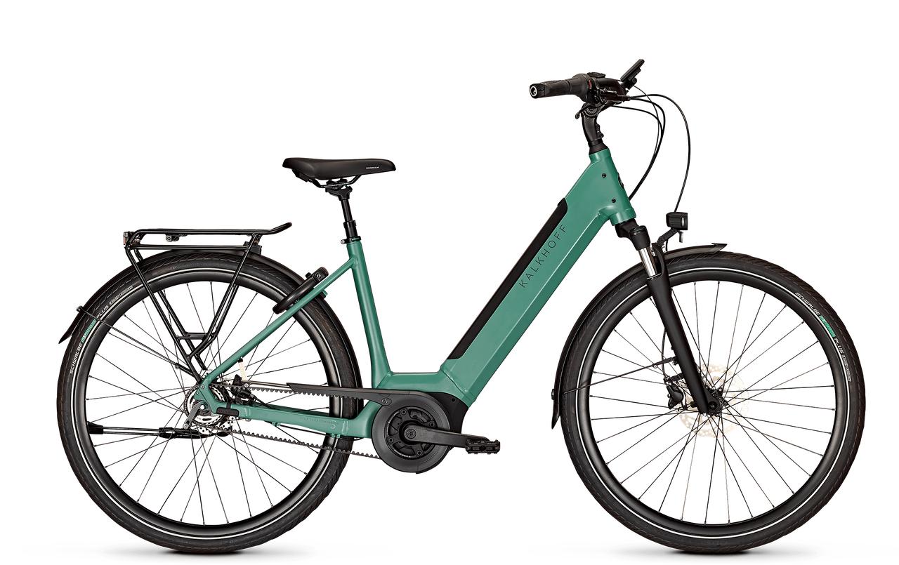 Kalkhoff Image 3 Excite Wave (2025) | Vélo électrique urbain | Mineralgreen mat