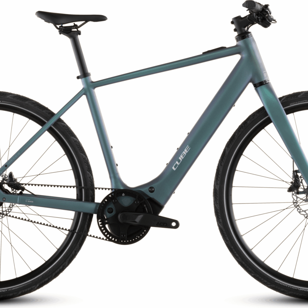 Cube Editor Hybrid SLT 400X (2026) | Vélo électrique urbain | smaragdgrey´n´prism