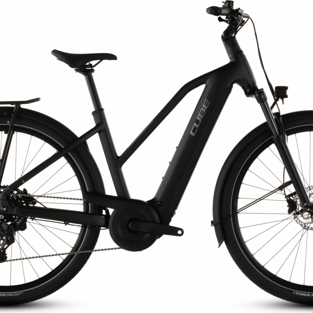 Cube Touring Hybrid ONE 600 Trapèze (2026) | Vélo électrique trekking | coal´n´chrome