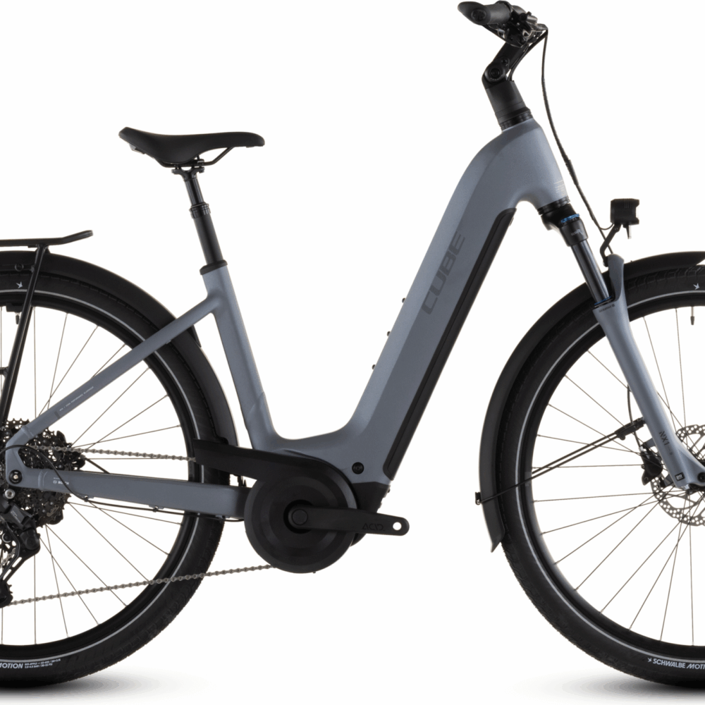 Cube Touring Hybrid Pro 800 Easy Entry (2026) | VTC à assistance électrique | pearlgrey´n´grey