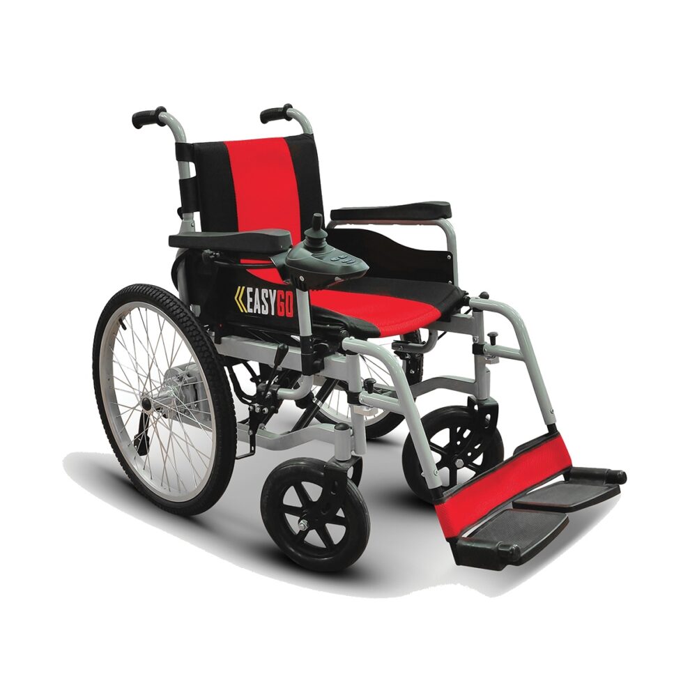 Easy Pro Fauteuil électrique 4 roues 500 watts pliable avec manette Joystick grande autonomie