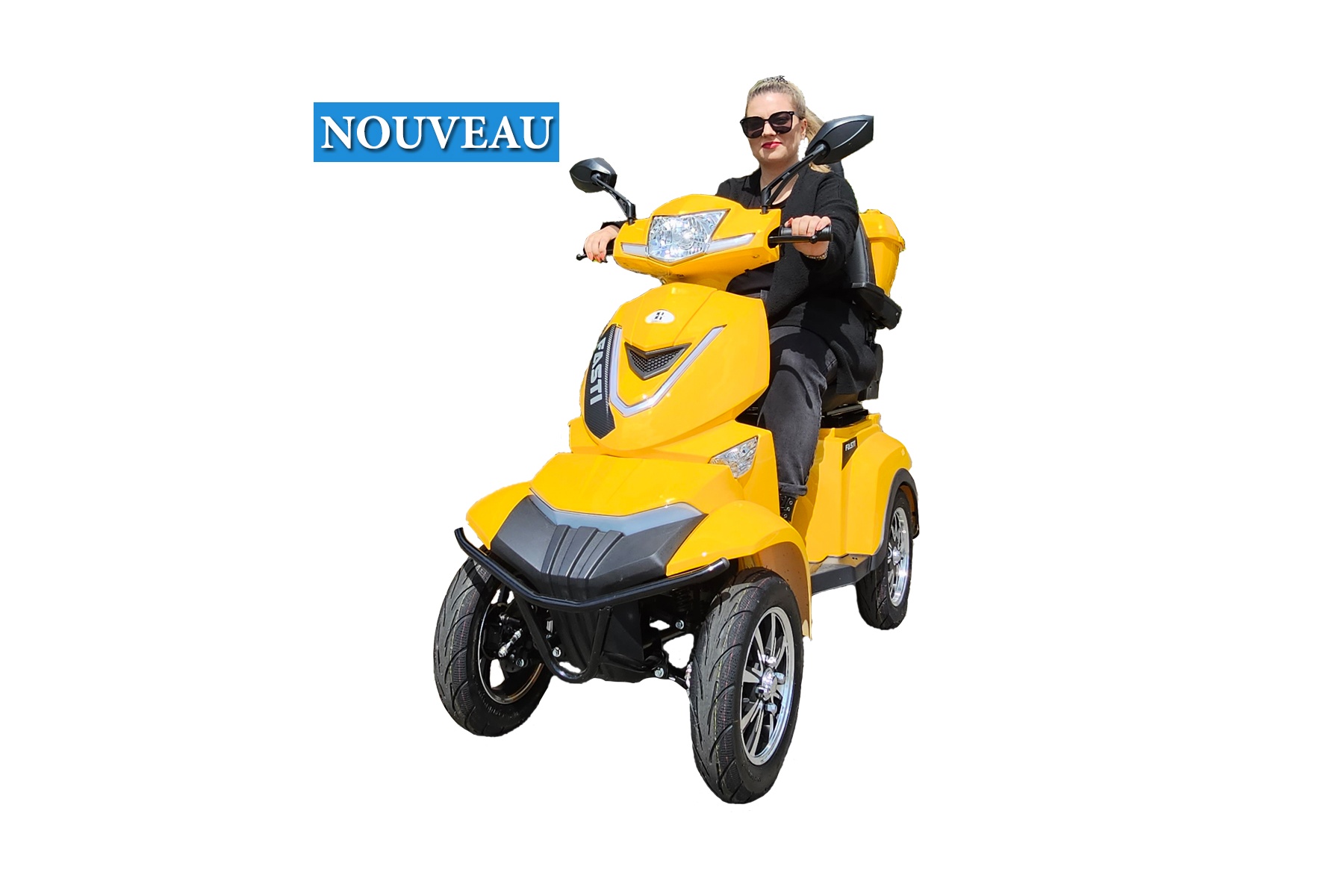 electroride FASTI 4 MAX 1000 watts scooter électrique 4 roues pour PMR homologué route