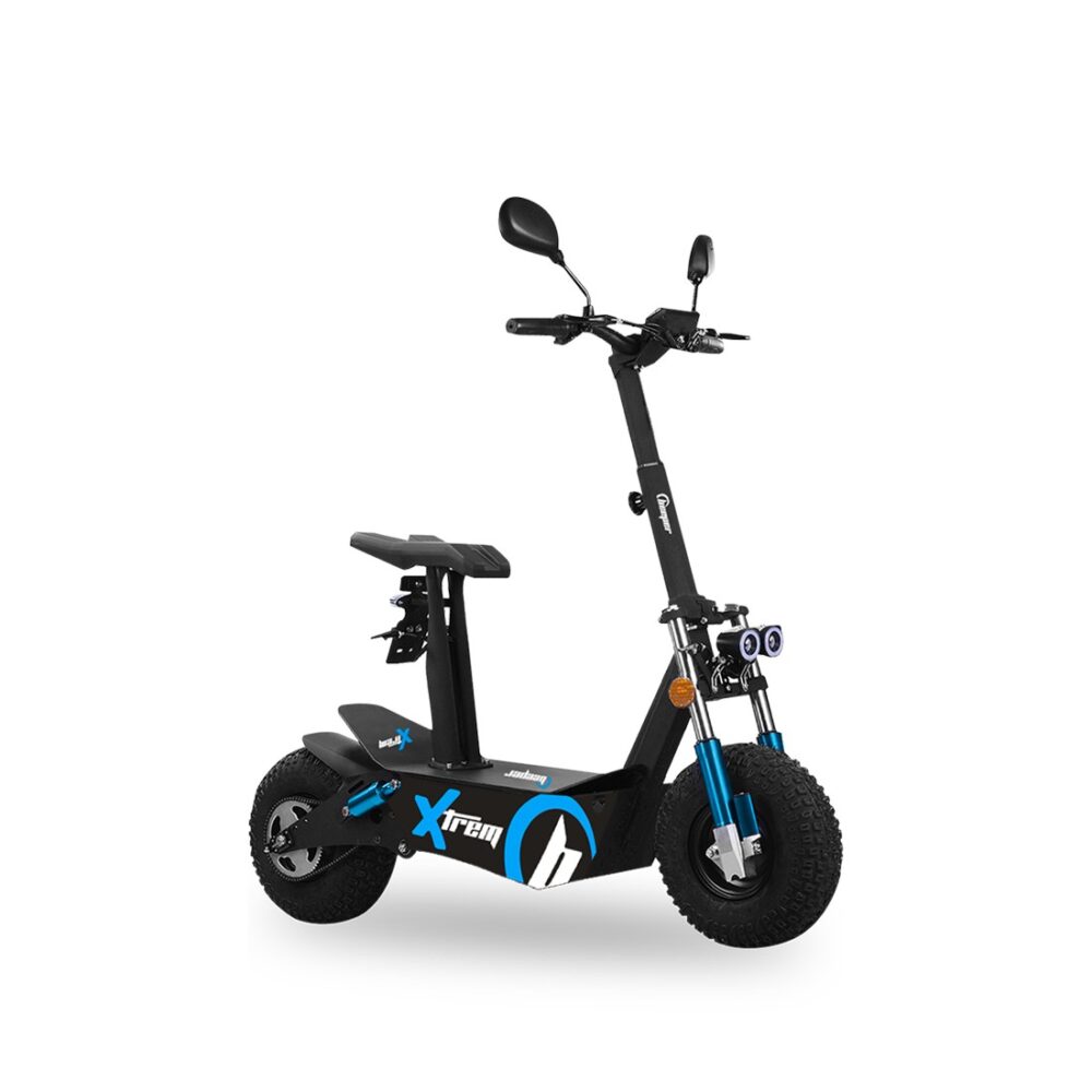 Patinette EEC homologuée route Pneus cross 4000 watts 20 Ah trottinette cross électrique tout terrain