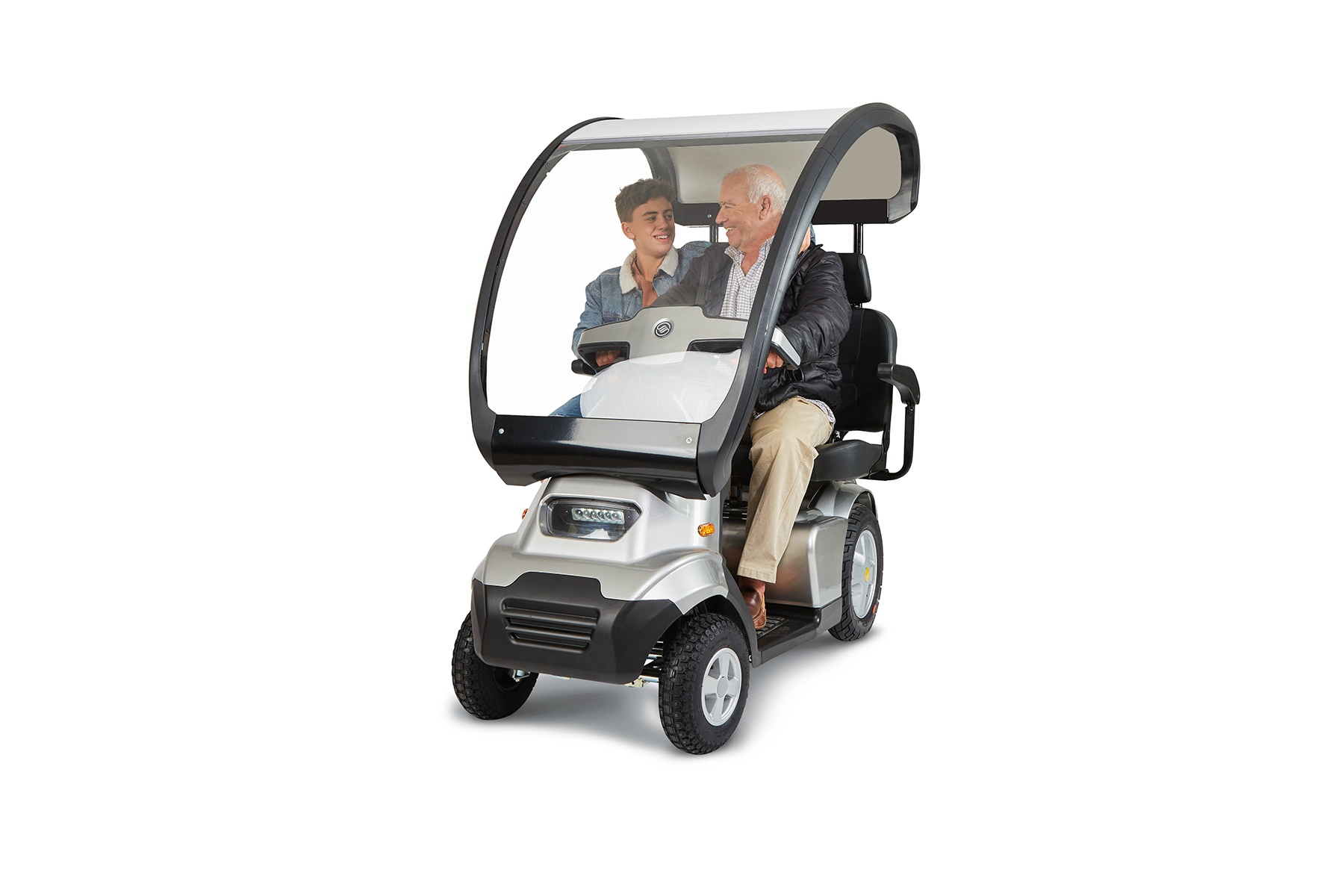 S4 scooter électrique 4 roues avec siège confortable AFIKIM avec toit