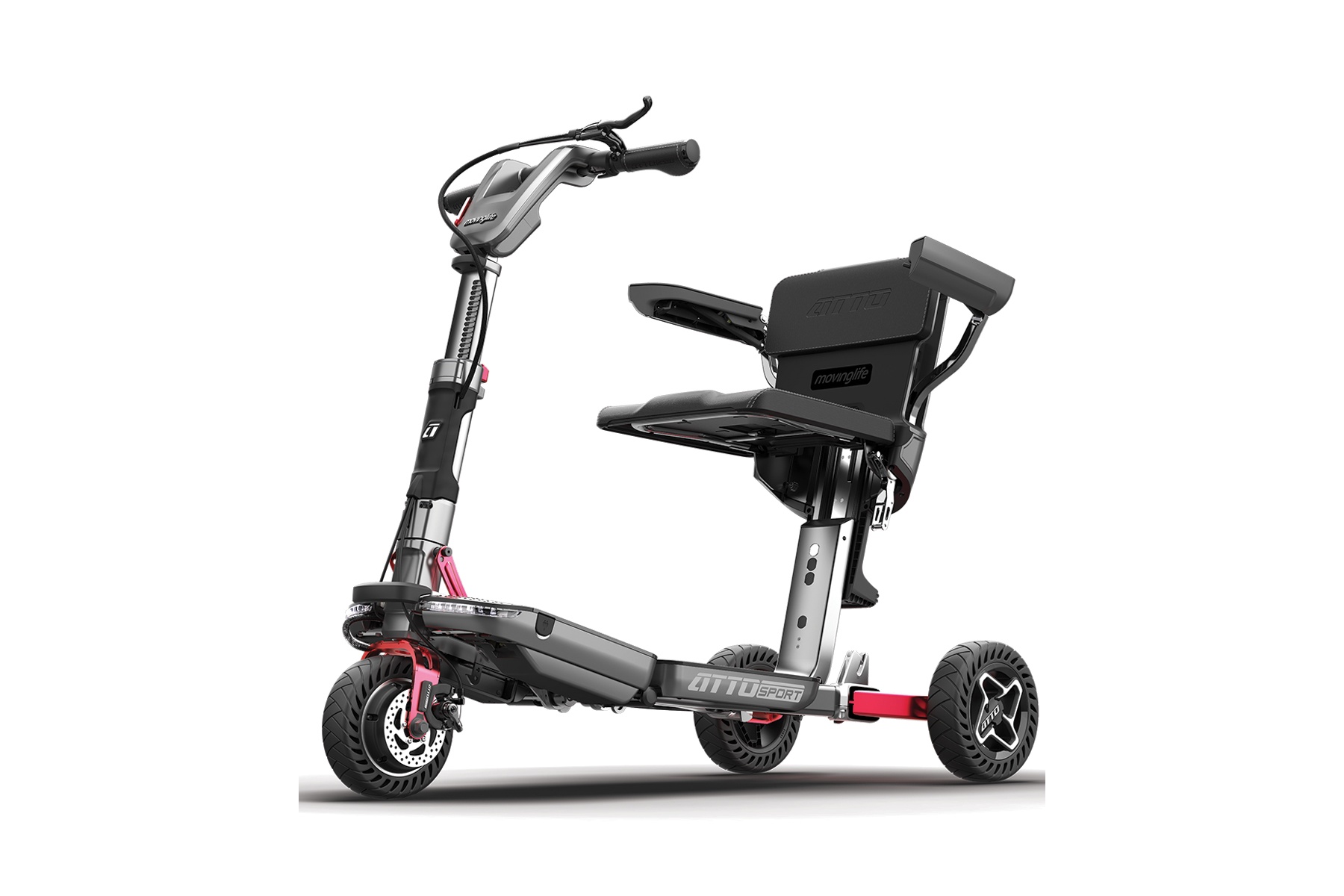 Scooter électrique 3 roues pliable ATTO Sport avec accoudoirs