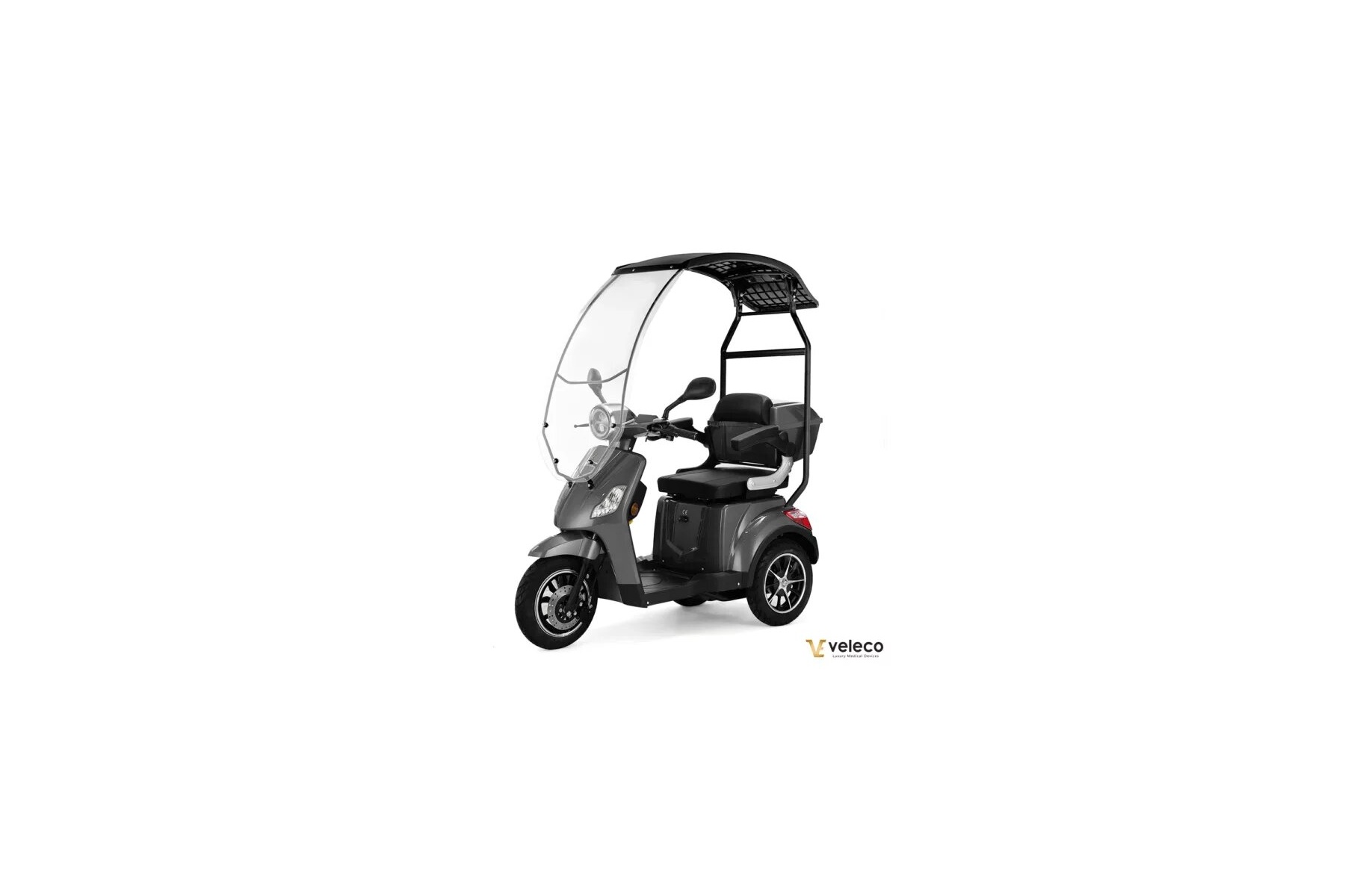scooter électrique Draco Veleco à 3 roues stable PMR et sénior avec le toit