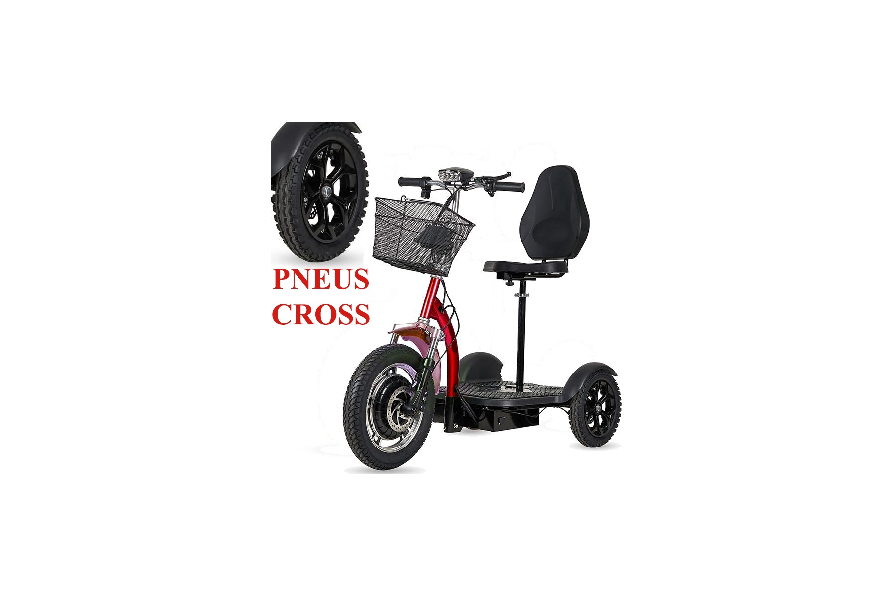 TRIBO 500 Trottinette électrique 3 roues stable pour séniors et PMR stable