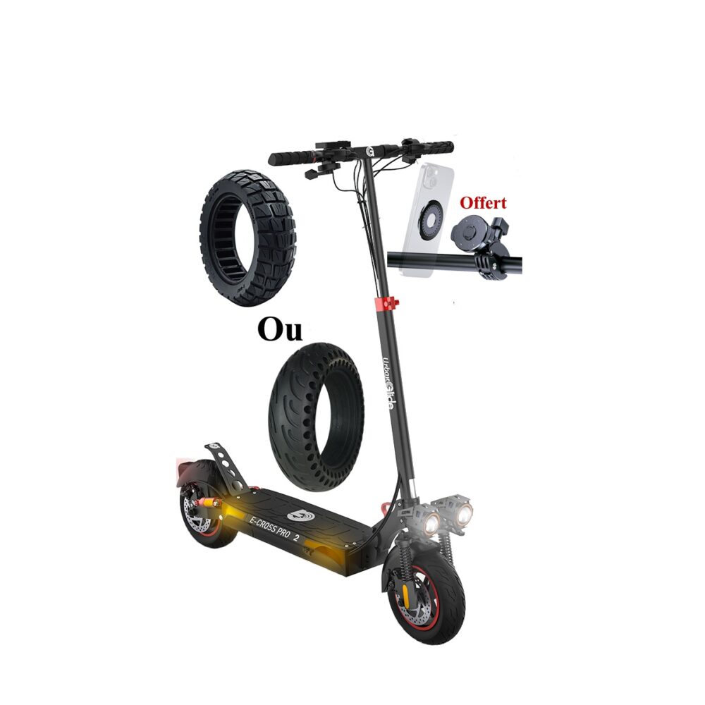 Trottinette électrique 48V 800*2W Urbanglide E-Cross Pro 2×2