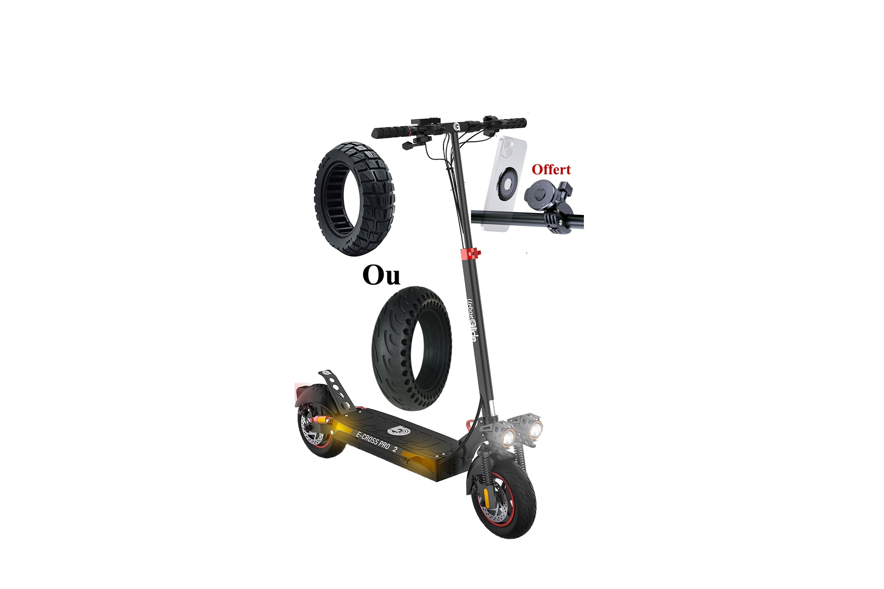 Trottinette électrique 48V 800*2W Urbanglide E-Cross Pro 2×2