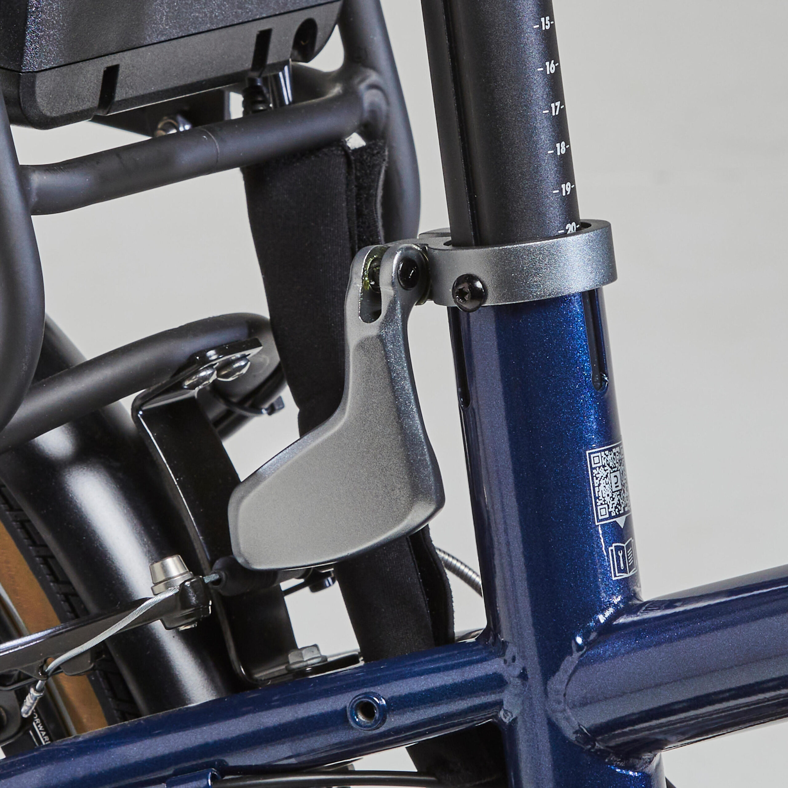 Vélo pliant électrique e fold 500 bleu – Image 6