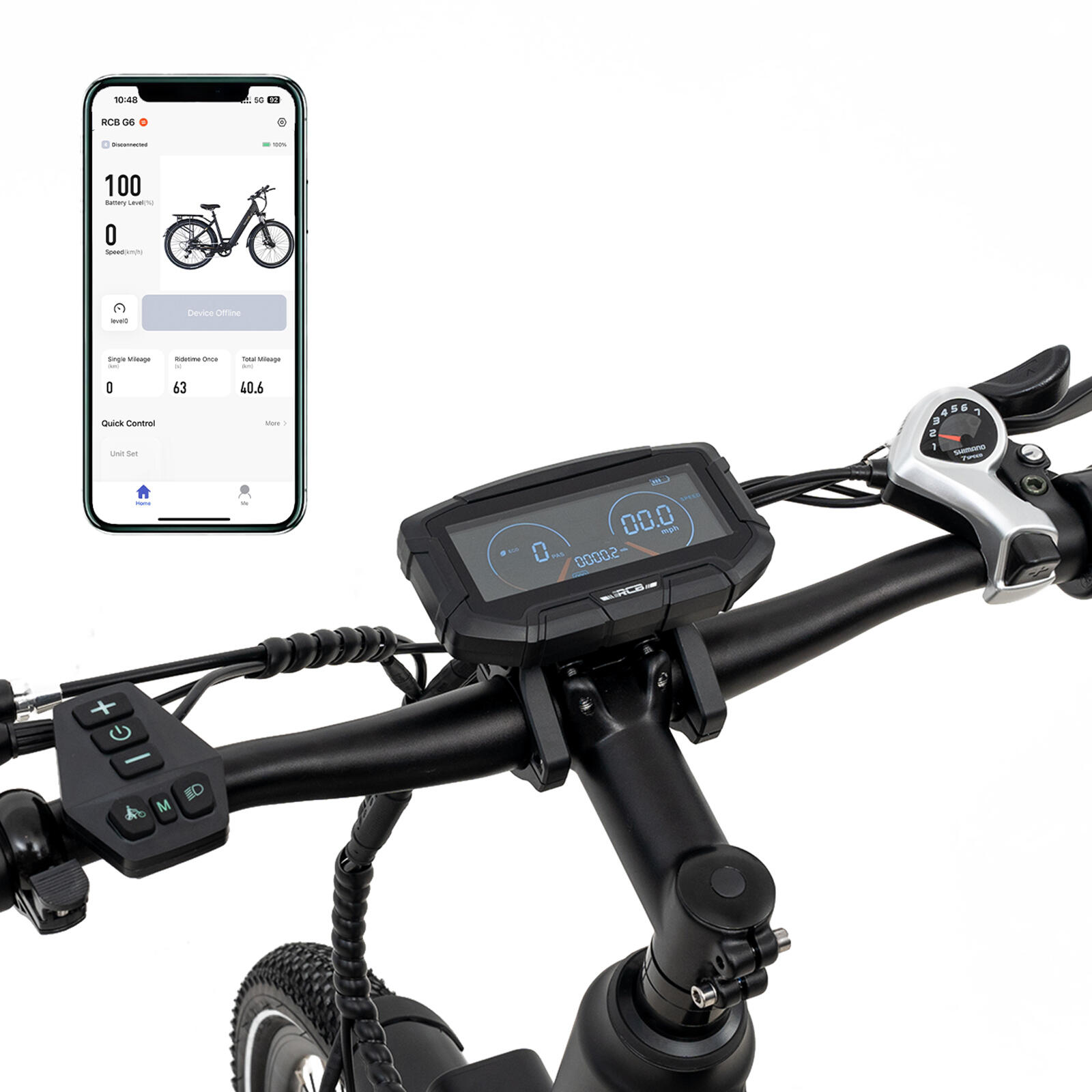 Vélo Electrique Adulte 27.5" E-Bike, APP & NFC, RCB-G6